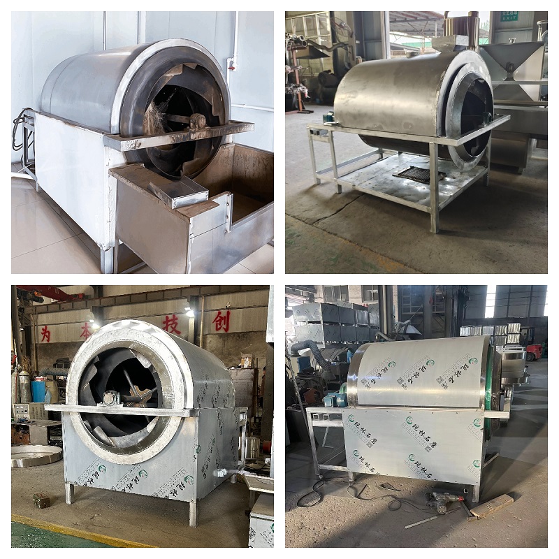 Máquina industrial para torrar nozes